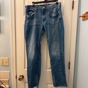 Vintage 90s Bullhead Denim Jeans Streetwear Size 33 x 32 Slim Blue Men's